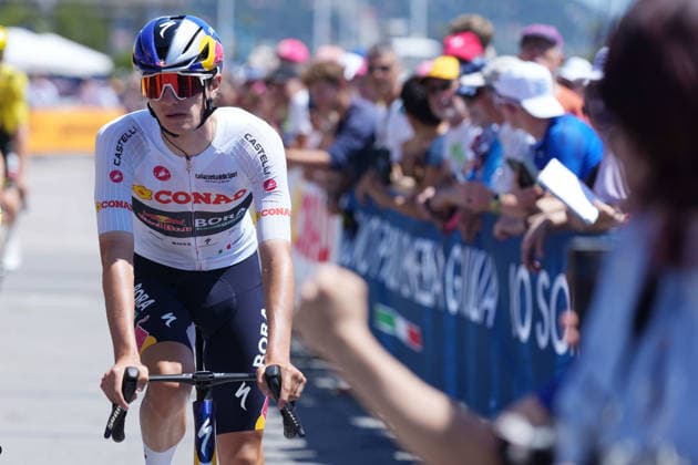Italy™s Giulio Pellizzari of Red Bull - Bora - Hansgrohe during Stage 12 of the Giro d™Italia, from Imperia to Novi Ligure, Italy, Thursday, May 21, 2026.  Copyright: xSpada LaPressex
