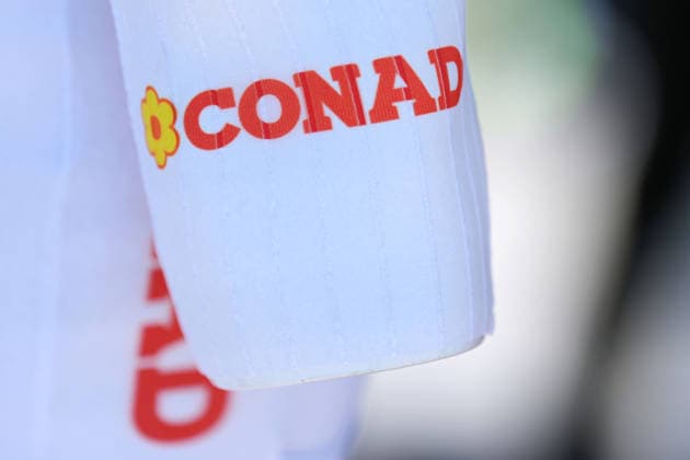 Conad white jersey during Stage 12 of the Giro d™Italia, from Imperia to Novi Ligure, Italy, Thursday, May 21, 2026.  Copyright: xSpada LaPressex