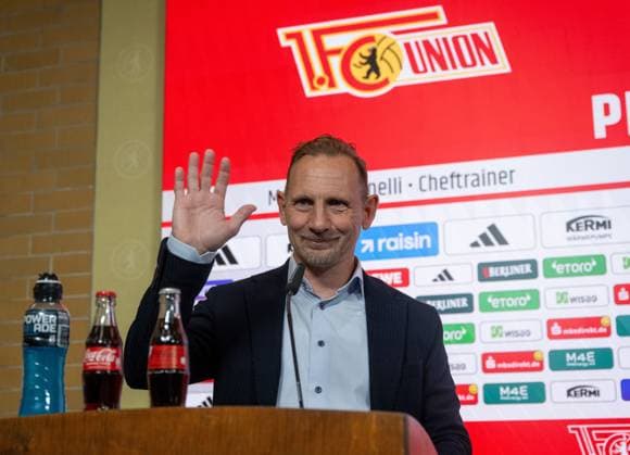 Fußball, Herren, Saison 2025 2026, 1. Bundesliga, 1. FC Union Berlin, Pressekonferenz, Trainer Mauro Lustrinelli (1. FC Union Berlin), 21.05. 2026, Copyright: xMatthiasxKochx