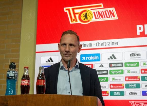 Fußball, Herren, Saison 2025 2026, 1. Bundesliga, 1. FC Union Berlin, Pressekonferenz, Trainer Mauro Lustrinelli (1. FC Union Berlin), 21.05. 2026, Copyright: xMatthiasxKochx