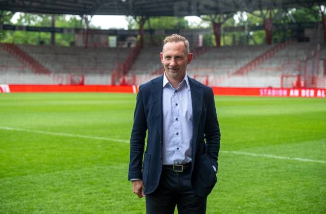 Fußball, Herren, Saison 2025 2026, 1. Bundesliga, 1. FC Union Berlin, Pressekonferenz, Trainer Mauro Lustrinelli (1. FC Union Berlin) im Stadion An der Alten Försterei, 21.05. 2026, Copyright: xMatthiasxKochx