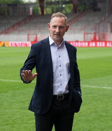 Fußball, Herren, Saison 2025 2026, 1. Bundesliga, 1. FC Union Berlin, Pressekonferenz, Trainer Mauro Lustrinelli (1. FC Union Berlin) in Stadion An der Alten Försterei, 21.05. 2026, Copyright: xMatthiasxKochx