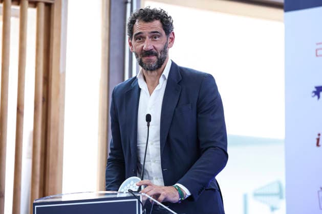 May 21, 2026, Madrid, Madrid, Spain: Jorge Garbajosa, basketball executive and former player, received the Institutional Lifetime Achievement Award during the 2026 ISC Awards Ceremony, which took place.during the ISDE Sports Convention at the Official College of Architects of Madrid on May 21, 2026, in Madrid, Spain. Madrid Spain - ZUMAa181 20260521_zaa_a181_040 Copyright: xIrinaxR.xHipolitox