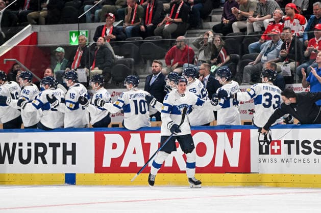 ZURICH, SWITZERLAND - MAY 21: Waltteri Merela of Finland celebrates his goal during the 2026 IIHF Ice hockey, Eishockey World Championship, WM, Weltmeisterschaft Switzerland game between Latvia and Finland at Swiss Life Arena on May 21, 2026 in Zurich, Zurich. Zurich Swiss Life Arena Zurich Switzerland Copyright: xJustPictures.ch AndreaxBrancax jp-en-EuSpIm-JP7_ANB_Lat_Fin_21052026_0247