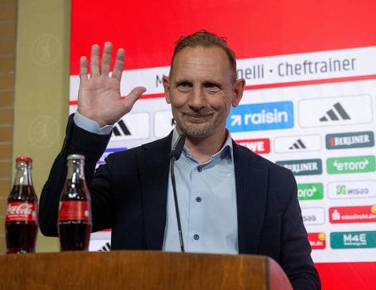 Fußball, Herren, Saison 2025 2026, 1. Bundesliga, 1. FC Union Berlin, Pressekonferenz, Trainer Mauro Lustrinelli (1. FC Union Berlin), 21.05. 2026, Copyright: xMatthiasxKochx