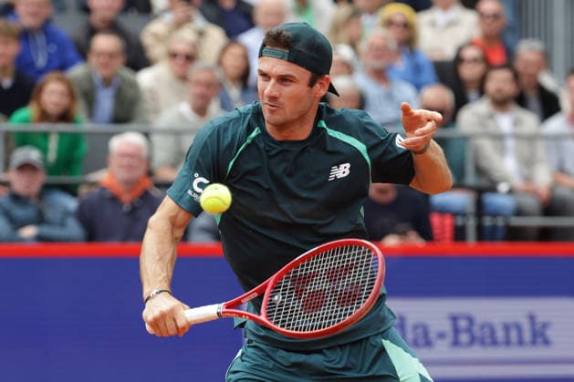 2026.05.21, xFSx, Bitpanda Open Hamburg ATP500, viertelfinale, Herren-Tennistunier in Hamburg , Am Rothembaum in Hamburg , Tommy Paul (USA) spielt eine Rueckhand Copyright: HMBxMedia FernandoxSoares