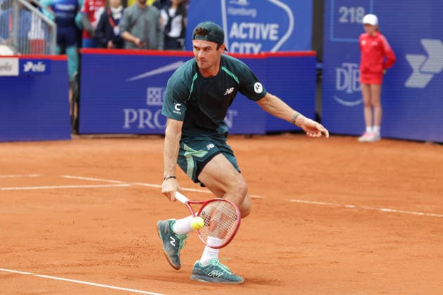 2026.05.21, xFSx, Bitpanda Open Hamburg ATP500, viertelfinale, Herren-Tennistunier in Hamburg , Am Rothembaum in Hamburg , Tommy Paul (USA) spielt eine Rueckhand Copyright: HMBxMedia FernandoxSoares