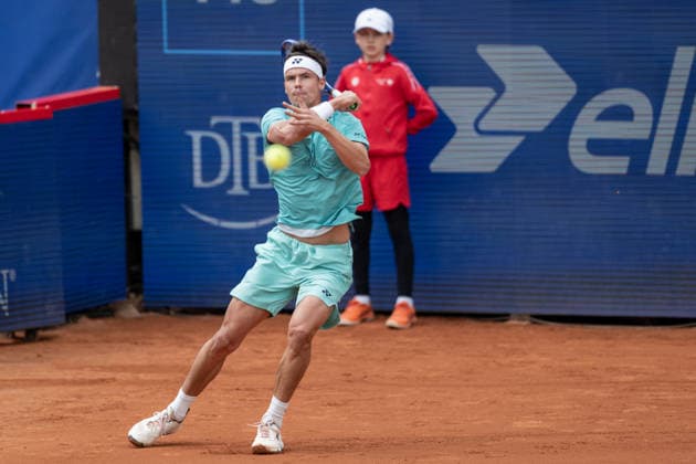 Viertelfinale, Tommy Paul (USA) - Daniel Altmaier (GER) - Tennis, Bitpanda Hamburg Open, ATP, Tennis Herren 500 Tour Hamburg, Deutschland, 21.05.26: Viertelfinale, Tommy Paul (USA) - Daniel Altmaier (GER) im Tennis Gelände Rotherbaum am 21.05.2026 in Hamburg, Deutschland. (Foto von Axel Kaste) Daniel Altmaier (GER) Hamburg Tennis Gelände Rotherbaum Freie Hansestadt Hamburg Deutschland