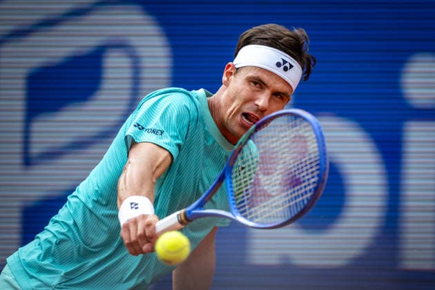 Viertelfinale, Tommy Paul (USA) - Daniel Altmaier (GER) - Tennis, Bitpanda Hamburg Open, ATP, Tennis Herren 500 Tour Hamburg, Deutschland, 21.05.26: Viertelfinale, Tommy Paul (USA) - Daniel Altmaier (GER) im Tennis Gelände Rotherbaum am 21.05.2026 in Hamburg, Deutschland. (Foto von Axel Kaste) Daniel Altmaier (GER) Hamburg Tennis Gelände Rotherbaum Freie Hansestadt Hamburg Deutschland
