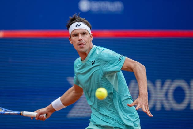 Viertelfinale, Tommy Paul (USA) - Daniel Altmaier (GER) - Tennis, Bitpanda Hamburg Open, ATP, Tennis Herren 500 Tour Hamburg, Deutschland, 21.05.26: Viertelfinale, Tommy Paul (USA) - Daniel Altmaier (GER) im Tennis Gelände Rotherbaum am 21.05.2026 in Hamburg, Deutschland. (Foto von Axel Kaste) Daniel Altmaier (GER) Hamburg Tennis Gelände Rotherbaum Freie Hansestadt Hamburg Deutschland