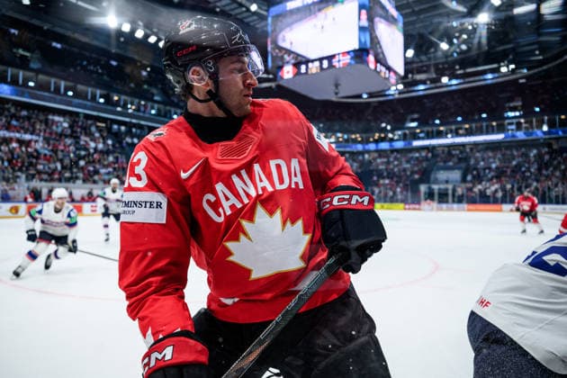 260521 Gabriel Vilardi of Canada during the 2026 IIHF Ice hockey, Eishockey World Championship, WM, Weltmeisterschaft between Canada and Norway on May 21, 2026 in Fribourg. Photo: Jesper Zerman BILDBYRAN kod JZ JZ0724 ishockey ice hockey ishockey-vm 2026 vm 2026 iihf world championship kanada canada norge norway bbeng Copyright: JESPERxZERMAN BB260521JZ122