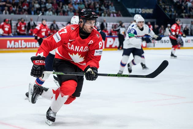 260521 Sidney Crosby of Canada during the 2026 IIHF Ice hockey, Eishockey World Championship, WM, Weltmeisterschaft between Canada and Norway on May 21, 2026 in Fribourg. Photo: Jesper Zerman BILDBYRAN kod JZ JZ0724 ishockey ice hockey ishockey-vm 2026 vm 2026 iihf world championship kanada canada norge norway bbeng Copyright: JESPERxZERMAN BB260521JZ123