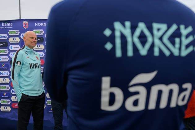 260521 Head coach Stale Solbakken of the Norwegian national football team during a presentation of the squad selection ahead of the FIFA World Cup, WM, Weltmeisterschaft, Fussball on May 21, 2026 in Grue. Photo: Vegard Grott BILDBYRAN kod VG VG0924 bbeng fotball fotboll football soccer norge norway press conference, PK, Pressekonferenz pressekonferanse fifa world cup fotball vm vm 2026 uttak kirkenaer Copyright: VEGARDxGRoTT BB260521VG002