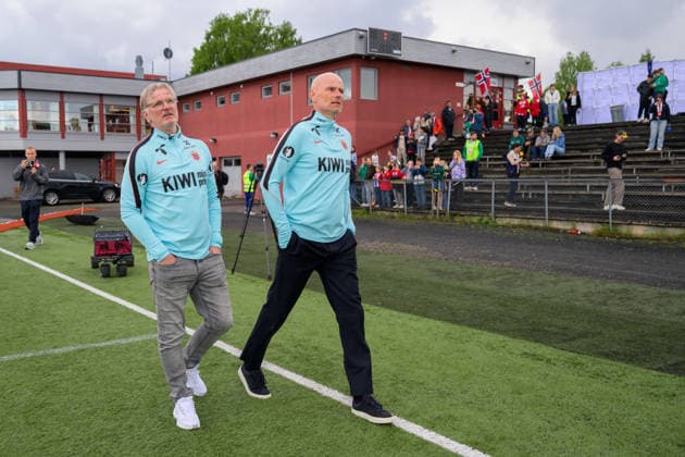 260521 Head coach Stale Solbakken of the Norwegian national football team during a presentation of the squad selection ahead of the FIFA World Cup, WM, Weltmeisterschaft, Fussball on May 21, 2026 in Grue. Photo: Vegard Grott BILDBYRAN kod VG VG0924 bbeng fotball fotboll football soccer norge norway press conference, PK, Pressekonferenz pressekonferanse fifa world cup fotball vm vm 2026 uttak kirkenaer Copyright: VEGARDxGRoTT BB260521VG003