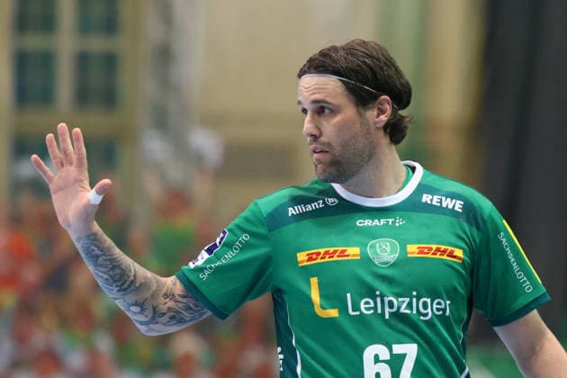 Deutschland: Handballbundesliga 2025 - 2026, 32. Spieltag - SC DHfK Leipzig gegen MT Melsungen, Quarterback Immobilien Arena (Leipzig): Dean Bombac (SC DHfK Leipzig, 67) Copyright: xLucasxWalterx