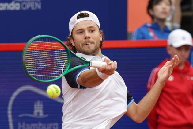 2026.05.21, xFSx, Bitpanda Open Hamburg ATP500, viertelfinale, Herren-Tennistunier in Hamburg , Am Rothembaum in Hamburg , Aleksandar Kovacevic (USA) spielt eine Vorhand Copyright: HMBxMedia FernandoxSoares