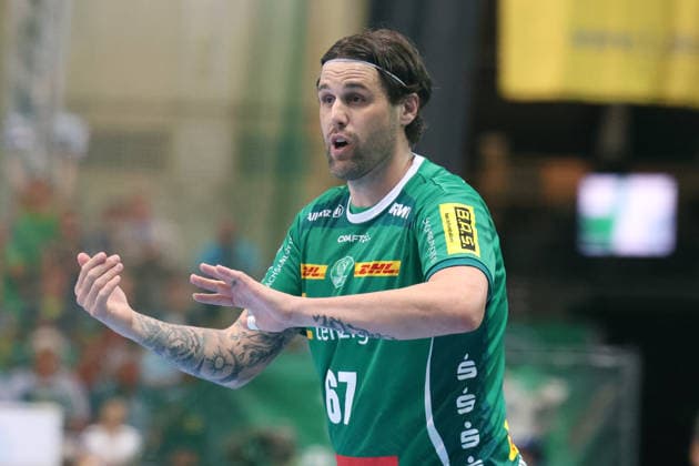 Deutschland: Handballbundesliga 2025 - 2026, 32. Spieltag - SC DHfK Leipzig gegen MT Melsungen, Quarterback Immobilien Arena (Leipzig): Dean Bombac (SC DHfK Leipzig, 67) Copyright: xLucasxWalterx