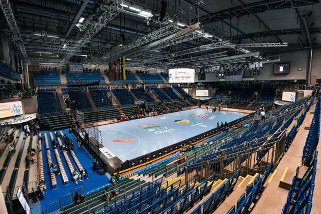 Deutschland: HBL DAIKIN Handball Bundesliga 2025 - 2026, 30. Spieltag - SC Magdeburg vs SG Flensburg Handewitt - GETEC Arena (Magdeburg): Sportstätte Copyright: xTomxLauruschkatx