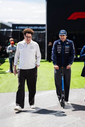 F1 - CANADIAN GRAND PRIX 2026 SAINZ Carlos (spa), Williams F1 Team FW48, BINOTTO Mattia (ita), Team Principal of Audi F1 Team, portrait during the Formula 1 Grand Prix du Canada 2026, 5th round of the 2026 Formula One World Championship, WM, Weltmeisterschaft from May 22 to 24, 2026 on the Circuit Gilles Villeneuve, in Montrà al, Canada - Montrà alCanada Copyright: xCharlyxLopezx