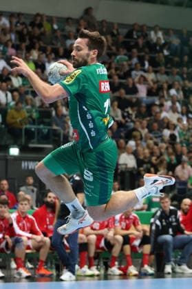 Deutschland: Handballbundesliga 2025 - 2026, 32. Spieltag - SC DHfK Leipzig gegen MT Melsungen, Quarterback Immobilien Arena (Leipzig): Lukas Binder (SC DHfK Leipzig, 11) Copyright: xLucasxWalterx