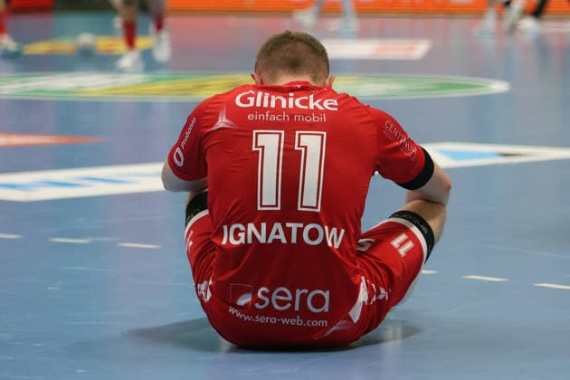 Deutschland: Handballbundesliga 2025 - 2026, 32. Spieltag - SC DHfK Leipzig gegen MT Melsungen, Quarterback Immobilien Arena (Leipzig): Dimitri Ignatow (MT Melsungen, 11) Copyright: xLucasxWalterx
