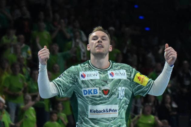 21.05.2026, xlakx, Handball Daikin HBL, Fuechse Berlin - TSV Hannover-Burgdorf v.l. Mathias Gidsel (Fuechse Berlin) Jubel Berlin