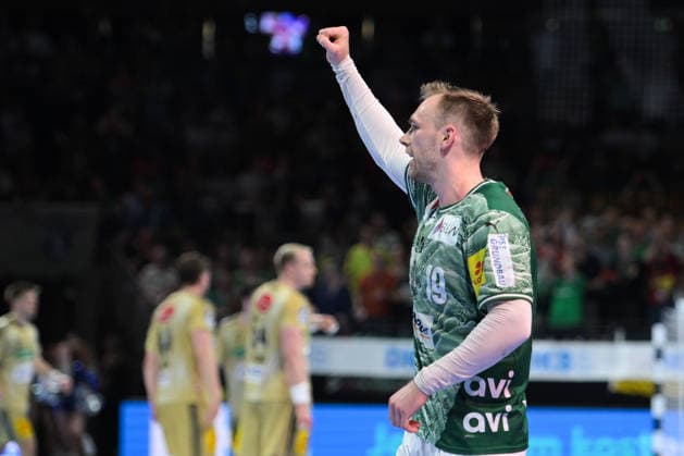 21.05.2026, xlakx, Handball Daikin HBL, Fuechse Berlin - TSV Hannover-Burgdorf v.l. Mathias Gidsel (Fuechse Berlin) Jubel Berlin