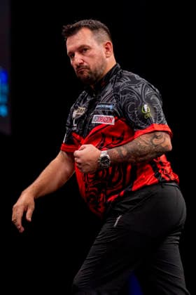 2026 BetMGM Premier League Darts, Night 16, Sheffield Jonny Clayton celebrates winning a leg during the 2026 BetMGM Premier League Darts, Night 16 at the Utilita Arena, Sheffield, England on 21 May 2026 Credit: Alex Young Every Second Media Editorial use only. All images are copyright Every Second Media Limited. No images may be reproduced without prior permission. Copyright: xIMAGO EveryxSecondxMediax ESM-2003-0013 AlexxYoungx xEveryxSecondxMediax