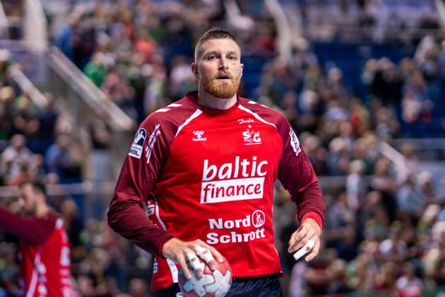 Deutschland: HBL DAIKIN Handball Bundesliga 2025 - 2026, 30. Spieltag - SC Magdeburg vs SG Flensburg Handewitt - GETEC Arena (Magdeburg): Blaz Blagotinsek (SG Flensburg-Handewitt, 43) Einzelbild Copyright: xTomxLauruschkatx