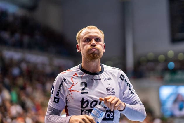 Deutschland: HBL DAIKIN Handball Bundesliga 2025 - 2026, 30. Spieltag - SC Magdeburg vs SG Flensburg Handewitt - GETEC Arena (Magdeburg): Simon Pytlick (SG Flensburg-Handewitt, 2) Einzelbild Copyright: xTomxLauruschkatx