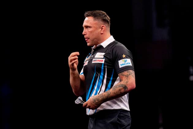 2026 BetMGM Premier League Darts, Night 16, Sheffield Gerwyn Price during the 2026 BetMGM Premier League Darts, Night 16 at the Utilita Arena, Sheffield, England on 21 May 2026 Credit: Alex Young Every Second Media Editorial use only. All images are copyright Every Second Media Limited. No images may be reproduced without prior permission. Copyright: xIMAGO EveryxSecondxMediax ESM-2003-0029 AlexxYoungx xEveryxSecondxMediax