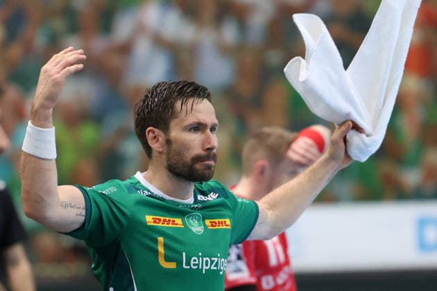 Deutschland: Handballbundesliga 2025 - 2026, 32. Spieltag - SC DHfK Leipzig gegen MT Melsungen, Quarterback Immobilien Arena (Leipzig): Lukas Binder (SC DHfK Leipzig, 11) Freisteller, Motivation Copyright: xLucasxWalterx