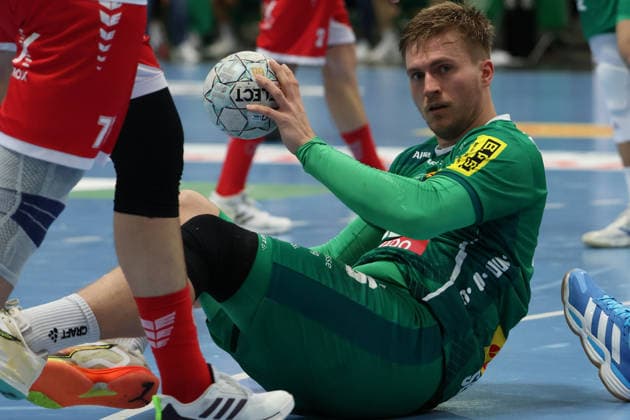 Deutschland: Handballbundesliga 2025 - 2026, 32. Spieltag - SC DHfK Leipzig gegen MT Melsungen, Quarterback Immobilien Arena (Leipzig): Franz Semper (SC DHfK Leipzig, 32) Copyright: xLucasxWalterx