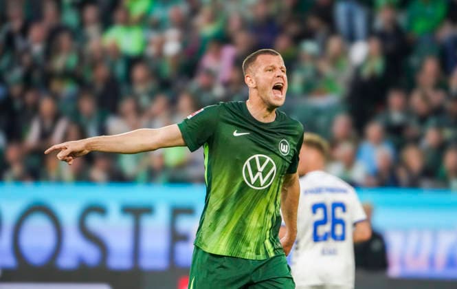 Deutschland: Relegation Bundesliga 2025 2026, Spiele Do, 21.05.2026 - VfL Wolfsburg vs SC Paderborn 07 - Volkswagen Arena (Wolfsburg): Geste, Gestik, Emotion Denis Vavro (VfL Wolfsburg, 3) Mimik, Gesichtsausdruck, Emotion Wolfsburg Copyright: xAymanxAlahmedx