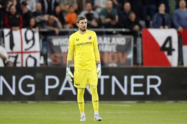 UTRECHT - FC Utrecht goalkeeper Vasilis Barkas during the Conference League play-off match between FC Utrecht and sc Heernveen at Galgenwaard Stadium on 21 May 2026 in Utrecht, the Netherlands. BART STOUTJESDIJK ANP play-offs Conference League 2025-2026 xVIxANPxSportx xxANPxIVx 558983123 originalFilename: 558983123.jpg