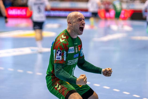 Deutschland: HBL DAIKIN Handball Bundesliga 2025 - 2026, 30. Spieltag - SC Magdeburg vs SG Flensburg Handewitt - GETEC Arena (Magdeburg): Daniel Pettersson (SC Magdeburg, 11) Copyright: xTomxLauruschkatx