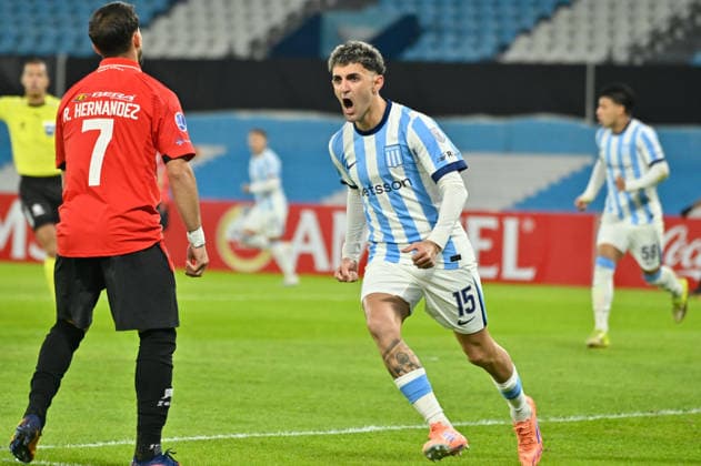 Gaston Martirena. Racing vs Caracas. Copa Conmebol Libertadores. Copyright: xjuanbaezphxJUANxMANUELxBAEZx