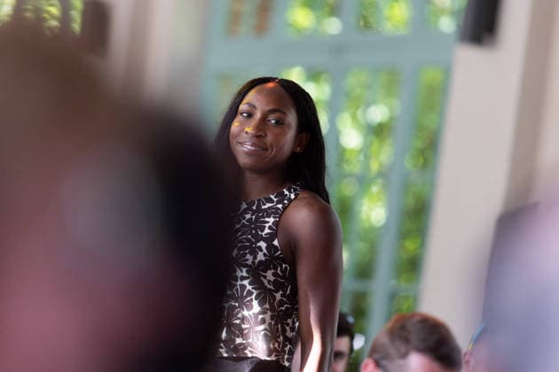 RG 2026 - Drawing NB RG 2026 - Drawing NB Coco Gauff attends the Drawing Ceremony prior to the 2026 French Open at Roland Garros on May 21, 2026 in Paris, France. Photo by Nasser Berzane ABACAPRESS.COM Paris France  Copyright: xBerzanexNasser ABACAx Paris France  Copyright: xIMAGO ABACAPRESSx