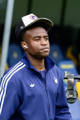 Broendby IF v FC Copenhagen, Europa Playoff match, Broendby, Denmark Broendby, Denmark. 21st, May 2026. Youssoufa Moukoko of FC Copenhagen seen ahead of the Europa Playoff 3F Superliga match between Broendby IF and FC Copenhagen at Brondby Stadion in Brondby. Denmark, Brondby  Copyright: xGonzalesxPhoto DennisxJacobsenx