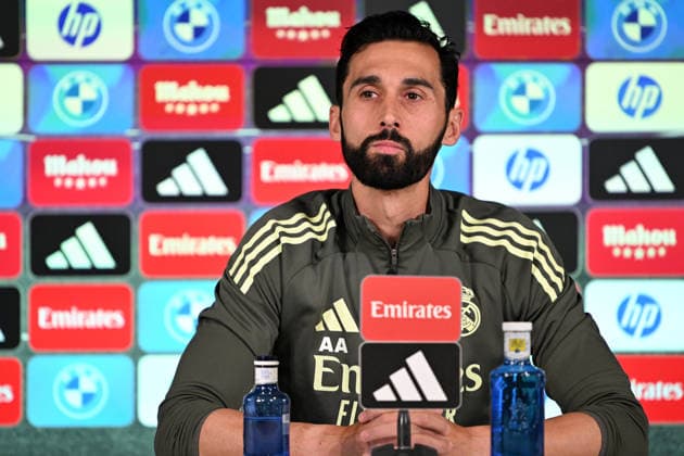Ahead of Real Madrid v Athletic Club Bilbao - La Liga MADRID, SPAIN - MAY 22: Head Coach of Real Madrid Alvaro Arbeloa attends a press conference, PK, Pressekonferenz at Valdebebas facilities ahead of La Liga week 38 football match between Real Madrid and Athletic Club Bilbao in Madrid, Spain on May 22, 2026. Burak Akbulut Anadolu Madrid Spain. Editorial use only. Please get in touch for any other usage.  Copyright: x2026xAnadoluxBurakxAkbulutx