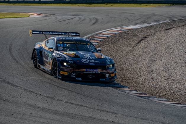 Beim ADAC GT Masters 2026 am 22. Mai in Zandvoort zeigt sich der Ford Mustang mit Startnummer 1 des Haupt Racing Teams in Aktion auf dem Circuit Park Zandvoort. Haupt Racing Team startet mit Startnummer 1 beim ADAC GT Masters in Zandvoort Copyright: xMichaelxSchäferx