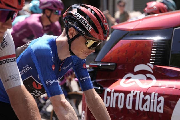 Denmark™s Jonas Vingegaard Hansen of Team Visma Lease A Bike (Azure jersey) during Stage 13 of the Giro d™Italia, from Alessandria to Verbania, Italy, Friday May 22, 2026.  Copyright: xMarcoxAlpozzi LaPressex