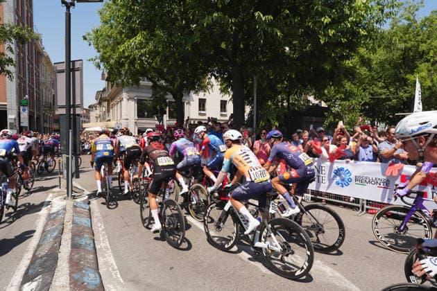 Start the race during Stage 13 of the Giro d™Italia, from Alessandria to Verbania, Italy, Friday, May 22, 2026.  Copyright: xMassimoxPaolone LaPressex