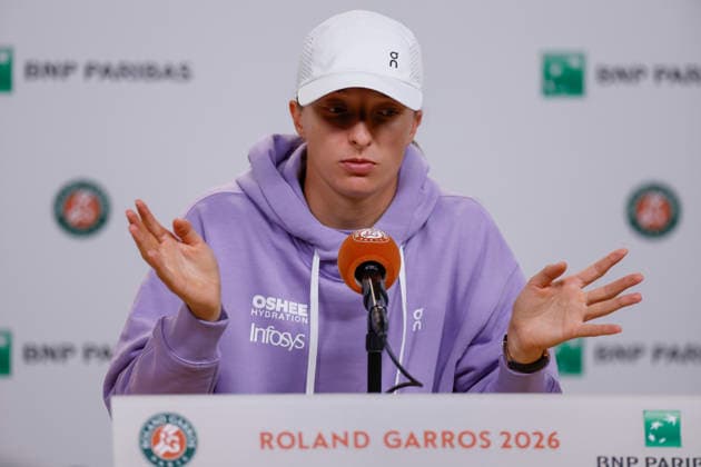 May 22, 2026, Paris, Paris, France: Iga SWIATEK (POL) press conference, PK, Pressekonferenz during media day of the tennis Grand Slam of Roland Garros 2026, at Roland Garros Stadium - on May 22 2026 .Paris - France Tennis Press Conference Media Day Of The Tennis Grand Slam Of Roland Garros 2026  - ZUMAb253 20260522_zsp_b253_039 Copyright: xLoicxBaratouxx