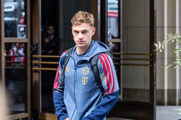 GER, DFB-Pokalfinale, Training und Pressekonferenz, FC Bayern München - VfB Stuttgart. 22.05.2026, Olympiastadion, Olympiastadion, GER, DFB-Pokalfinale, Training und Pressekonferenz, FC Bayern München - VfB Stuttgart. Joshua Kimmich (FC Bayern München 6) bei der Ankunft im Hotel Â