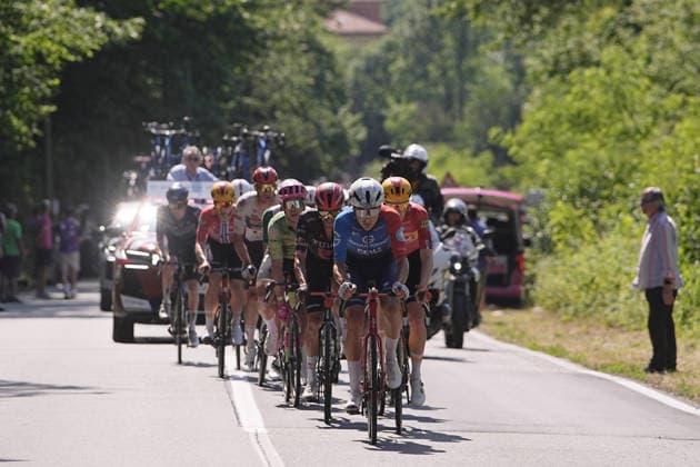 riders in the breakaway during Stage 13 of the Giro d™Italia, from Alessandria to Verbania, Italy, Friday May 22, 2026.  Copyright: xMarcoxAlpozzi LaPressex