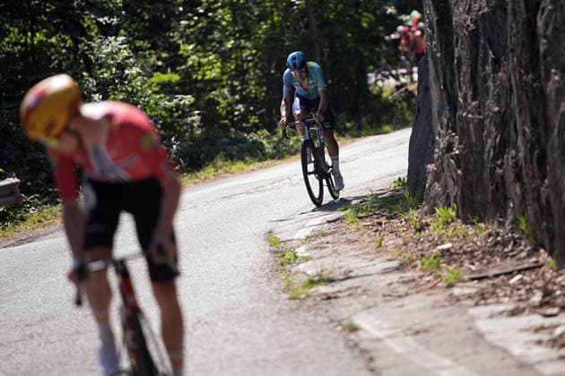 Norway™s Andreas Leknessund of Uno-X Mobility and Italy™s Alberto Bettiol of XDS Astana Team during Stage 13 of the Giro d™Italia, from Alessandria to Verbania, Italy, Friday May 22, 2026.  Copyright: xMarcoxAlpozzi LaPressex