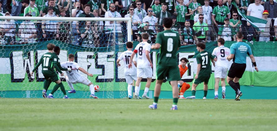 22.05.26 A-Junioren DFB-Pokal Finale 2026 U19 VfL Wolfsburg - U19 VfB Stuttgart Deutschland, Potsdam, 22.05.2026, Fussball, Saison 2025 2026, A-Junioren DFB-Pokal Finale 2026, U19 VfL Wolfsburg - U19 VfB Stuttgart: Enis Redzepi (U19 VfB Stuttgart); Tor 0:1 Redzepi.