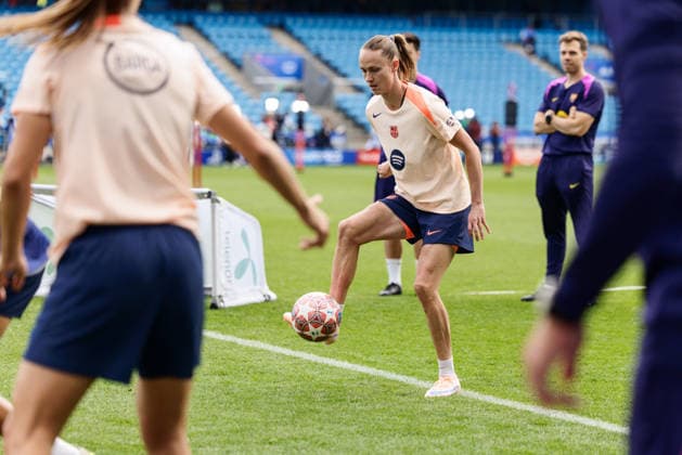 FC Barcelona training at Ullevaal Stadium for the Mesterliga final Oslo 20260522 FC Barcelonas Caroline Graham Hansen training at Ullevaal Stadium for the Mesterliga final Photo Jonas Been Henriksen NTB Oslo Norway EDITORIAL USE ONLY RESTRICTED USE FOR BETTING COMPANIES  Copyright: xJonasxBeenxHenriksenx xNTBx
