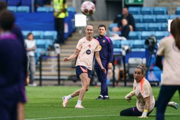 FC Barcelona training at Ullevaal Stadium for the Mesterliga final Oslo 20260522 FC Barcelonas Caroline Graham Hansen training at Ullevaal Stadium for the Mesterliga final Photo Jonas Been Henriksen NTB Oslo Norway EDITORIAL USE ONLY RESTRICTED USE FOR BETTING COMPANIES  Copyright: xJonasxBeenxHenriksenx xNTBx